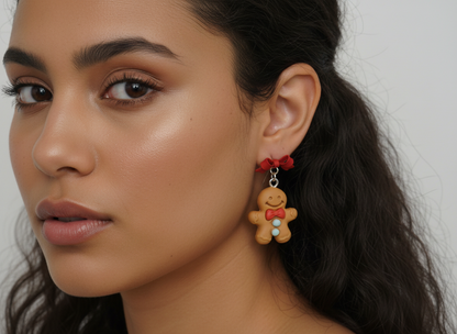 Gingerbread Man Earrings