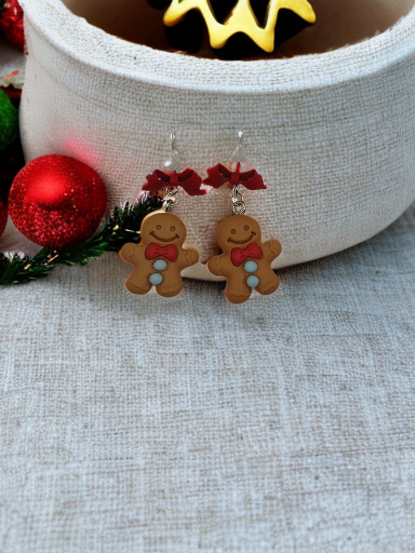 Gingerbread Man Earrings