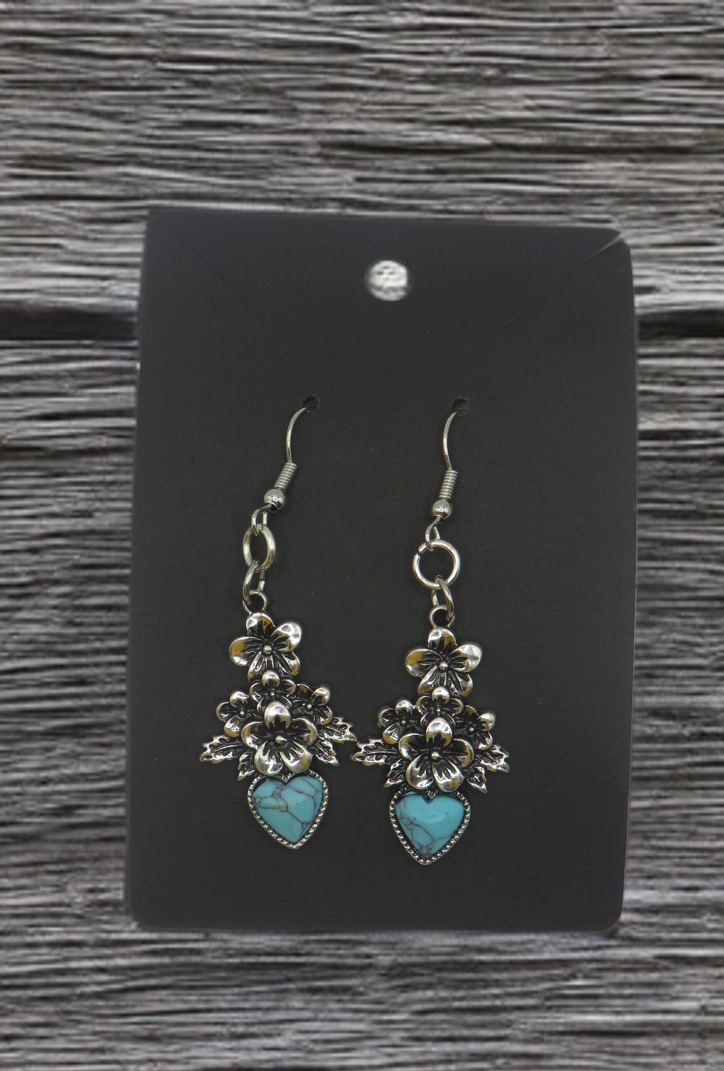 Turquoise Heart Earrings