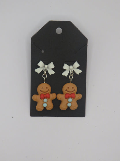 Gingerbread Man Earrings