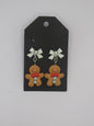 Gingerbread Man Earrings