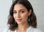 Light Blue Pendant Earrings